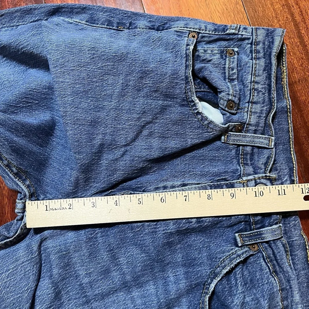 Levis Jeans Mens 31x30 527 Blue Medium Wash Stretch Bootcut Denim Fits 30x30